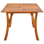 7 Piece Garden Dining Set Grey