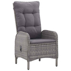 7 Piece Garden Dining Set Grey