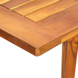 7 Piece Garden Dining Set Black