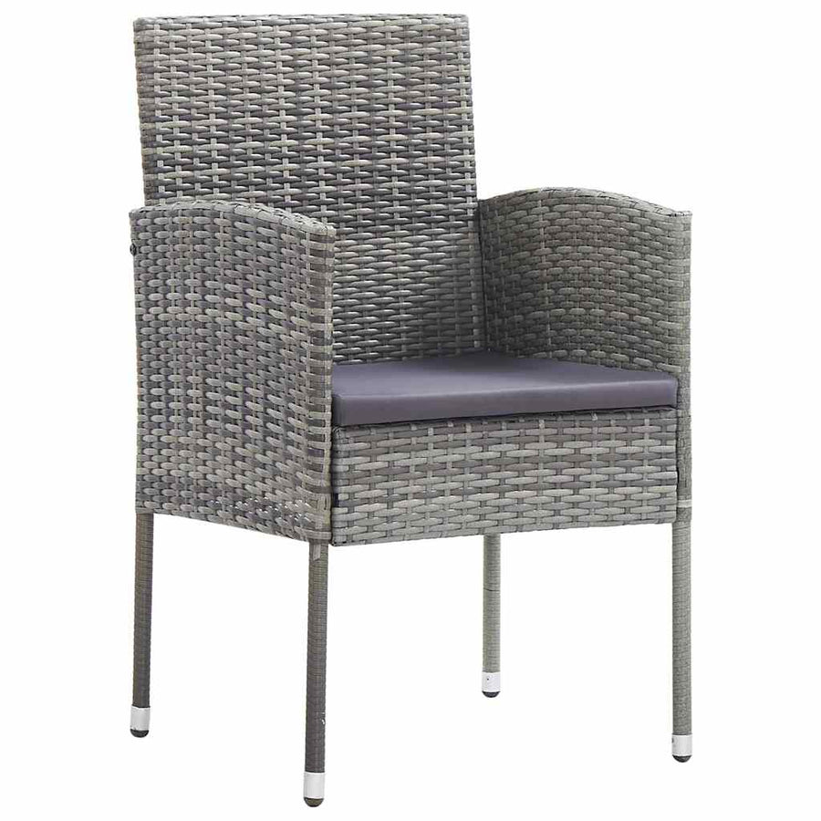 9 Piece Garden Dining Set Anthracite