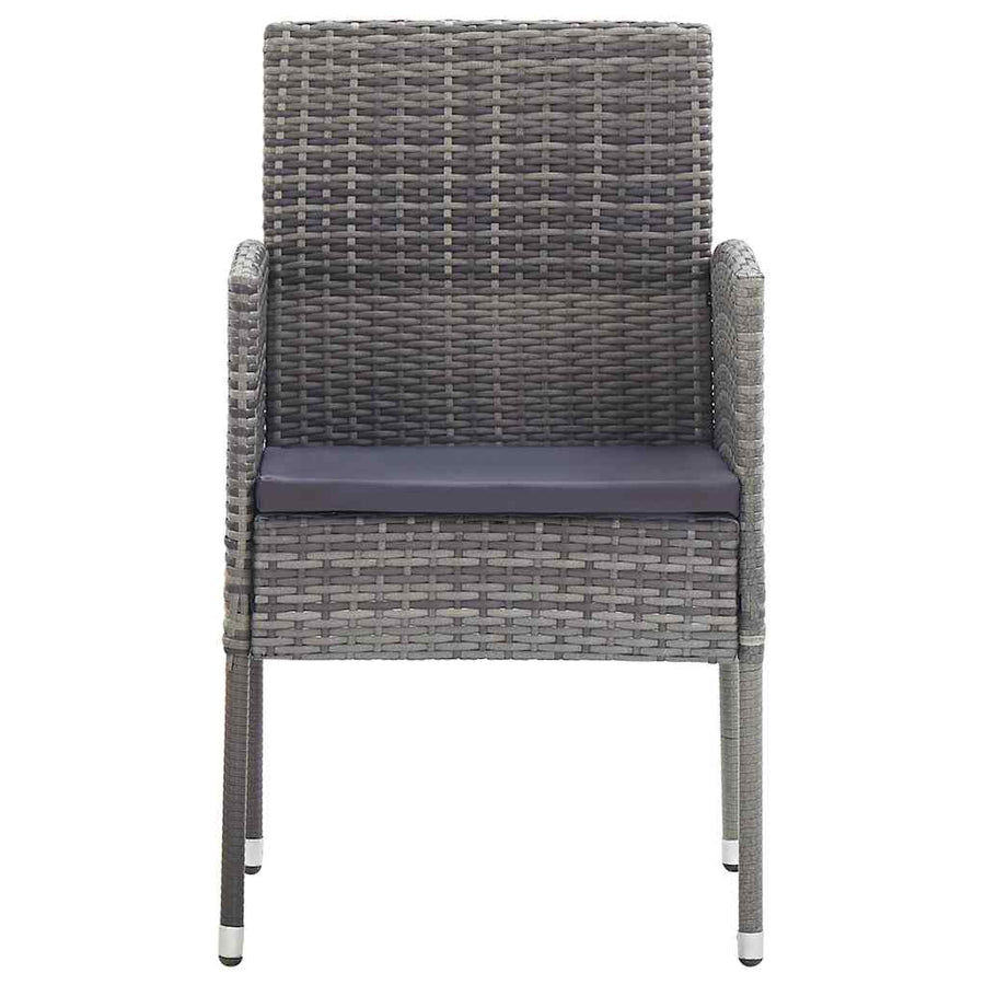 9 Piece Garden Dining Set Anthracite
