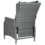9 Piece Garden Dining Set Light Grey - Extra Image