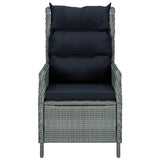9 Piece Garden Dining Set Light Grey - Extra Image