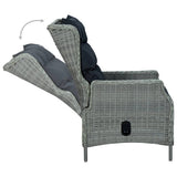 9 Piece Garden Dining Set Light Grey - Extra Image