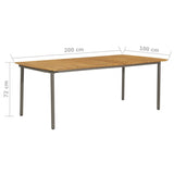 7 Piece Garden Dining Set Poly Rattan Brown - Extra Image