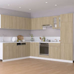 Hanging Corner Cabinet "Lyon" Sonoma Oak 57x57x60 cm