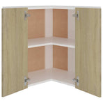 Hanging Corner Cabinet "Lyon" Sonoma Oak 57x57x60 cm