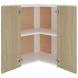 Hanging Corner Cabinet Lyon Sonoma Oak 57x57x60 cm Engineered Wood - 45-Degree Angle