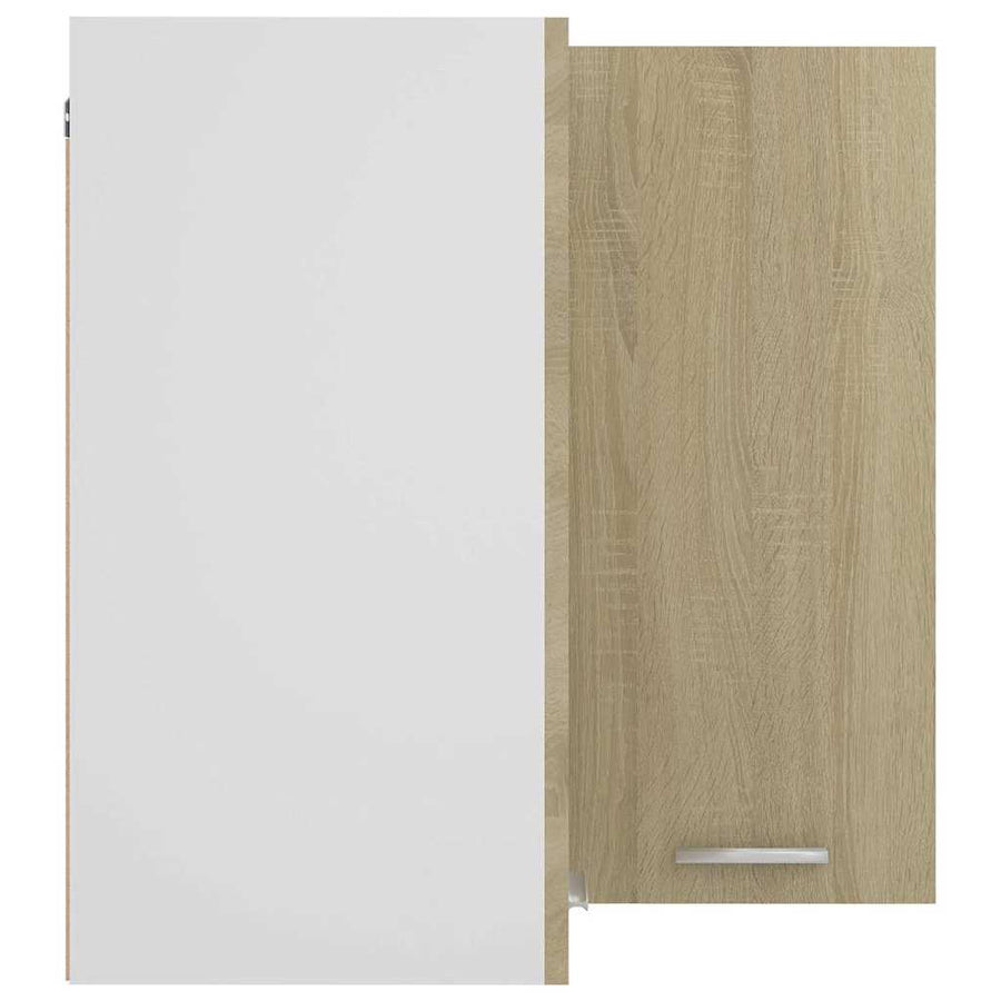 Hanging Corner Cabinet "Lyon" Sonoma Oak 57x57x60 cm
