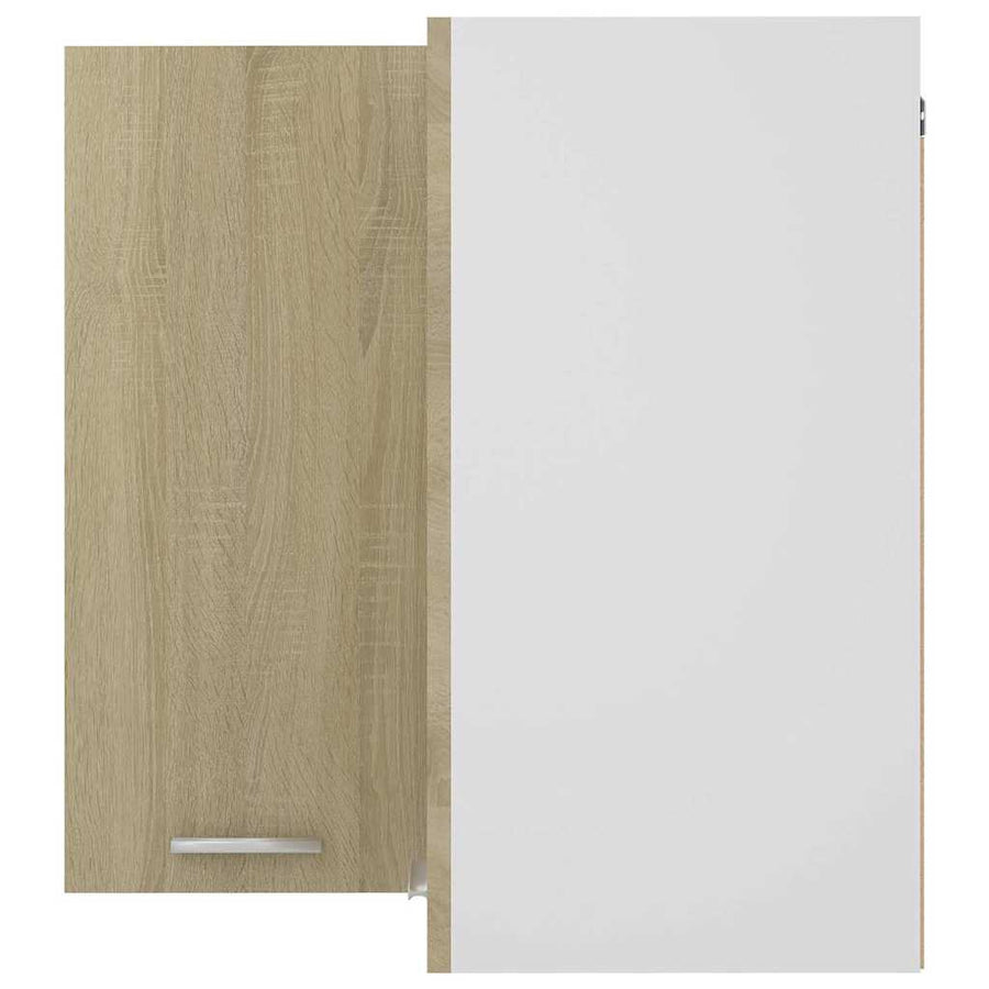 Hanging Corner Cabinet "Lyon" Sonoma Oak 57x57x60 cm