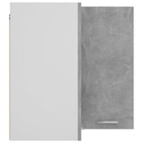 Hanging Corner Cabinet Lyon Concrete Grey 57x57x60 cm Engineered Wood - Rear View