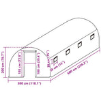 Greenhouse Replacement Cover (18 m²) 3x6x2 m Transparent