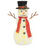 Decorative Christmas Snowman Figure with LED Luxury Fabric 60cm - Front View