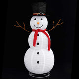 Decorative Christmas Snowman Figure LED Luxury Fabric 120cm - Top-Down View