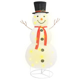 Decorative Christmas Snowman Figure LED Luxury Fabric 180cm - Front View