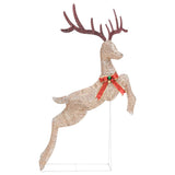 Flying Reindeer Christmas Decoration 120 LEDs Gold Warm White - Rear View