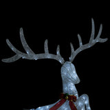 Flying Reindeer Christmas Decoration 120 LEDs White Cold White - Top-Down View