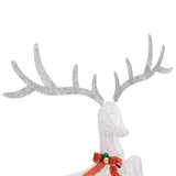 Flying Reindeer Christmas Decoration 120 LEDs White Cold White - Rear View