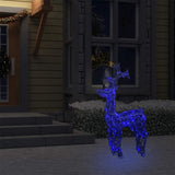 Reindeer Christmas Decoration 90 LEDs 60x16x100 cm Acrylic - Side View