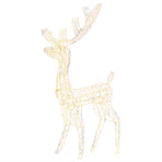Acrylic Reindeer Christmas Decoration 140 LEDs 128 cm Warm White