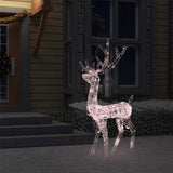 Acrylic Reindeer Christmas Decoration 140 LEDs 128 cm Warm White