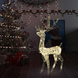 Acrylic Reindeer Christmas Decoration 140 LEDs 128 cm Warm White