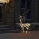 Acrylic Reindeer Christmas Decoration 140 LEDs 128 cm Colourful