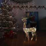 Acrylic Reindeer Christmas Decoration 140 LEDs 128 cm Colourful