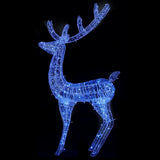 XXL Acrylic Christmas Reindeer 250 LED 180 cm Blue - 45-Degree Angle