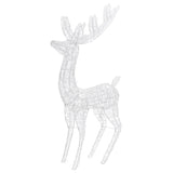 XXL Acrylic Christmas Reindeer 250 LED 180 cm Blue - Rear View