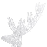 XXL Acrylic Christmas Reindeer 250 LED 180 cm Blue - Close-Up Angle