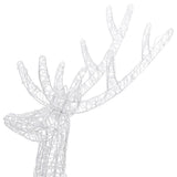 XXL Acrylic Christmas Reindeer 250 LED 180 cm Colourful