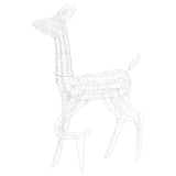 Acrylic Reindeer Family Christmas Decoration 160 LED Warm White - Rear View