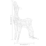 Acrylic Reindeer Family Christmas Decoration 160 LED Warm White - Extra Image