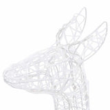Acrylic Reindeer Family Christmas Decoration 300 LED Blue - Extra Image