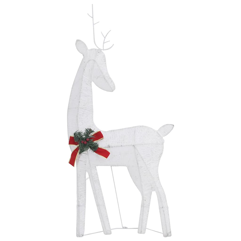 Christmas Reindeer Family 270x7x90 cm White Cold White Mesh