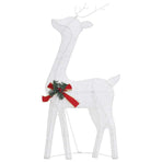 Christmas Reindeer Family 270x7x90 cm White Cold White Mesh