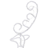 Acrylic Christmas Flying Reindeer&Sleigh 260x21x87cm Warm White - Low Angle