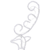 Acrylic Christmas Flying Reindeer&Sleigh 260x21x87cm Blue - Low Angle