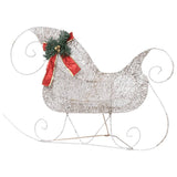 Reindeer & Sleigh Christmas Decoration 100 LEDs Outdoor Gold - Rear View