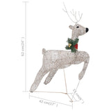 Reindeer & Sleigh Christmas Decoration 100 LEDs Outdoor Gold - Extra Image