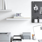 Floating Wall Shelf Oak and White 60x23.5x3.8 cm MDF