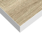 Floating Wall Shelf Oak and White 60x23.5x3.8 cm MDF - Extra Image