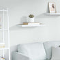 Floating Wall Shelf Oak and White 60x23.5x3.8 cm MDF