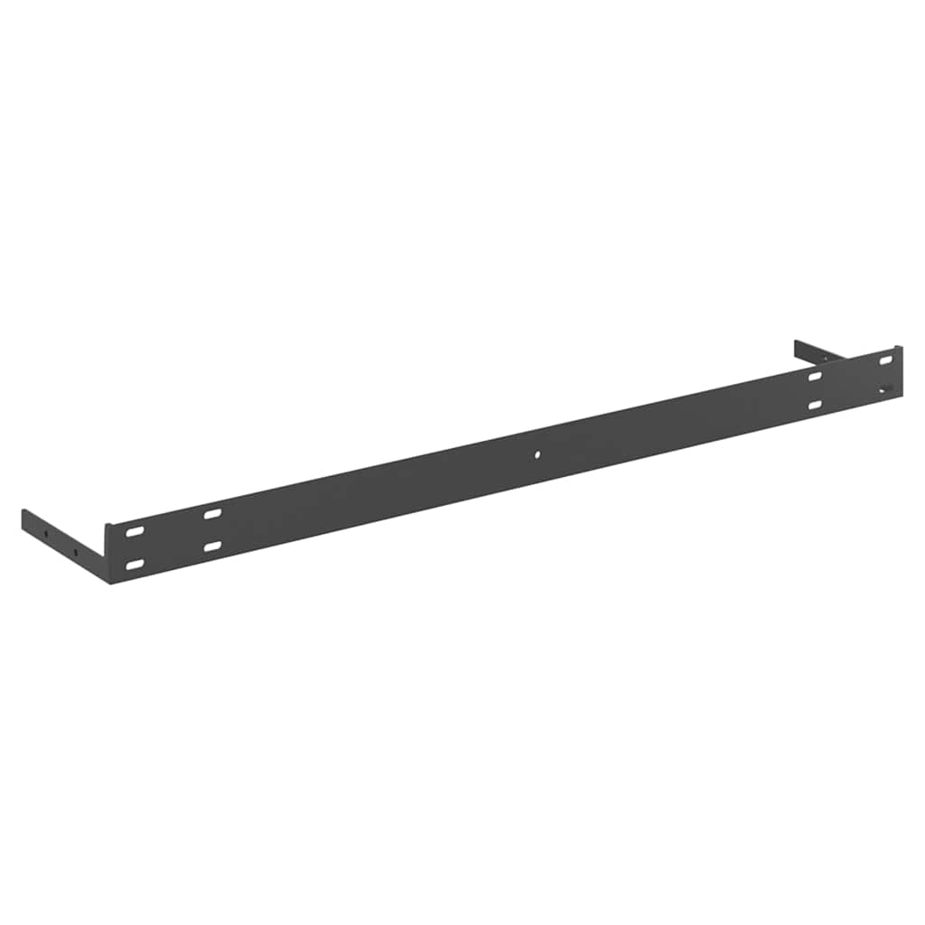 Floating Wall Shelf Oak and White 80x23.5x3.8 cm MDF