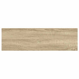 Floating Wall Shelves 2 pcs Oak and White 80x23.5x3.8 cm MDF