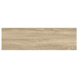 Floating Wall Shelves 4 pcs Oak and White 80x23.5x3.8 cm MDF