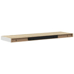 Floating Wall Shelves 4 pcs Oak and White 80x23.5x3.8 cm MDF