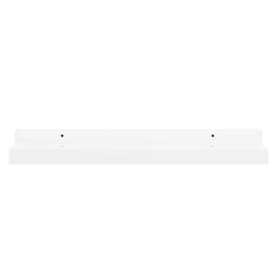 Wall Shelves 2 pcs High Gloss White 40x9x3 cm