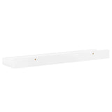 Wall Shelves 2 pcs High Gloss White 40x9x3 cm - Low Angle